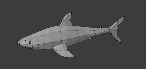 Low Poly Shark Model preview image